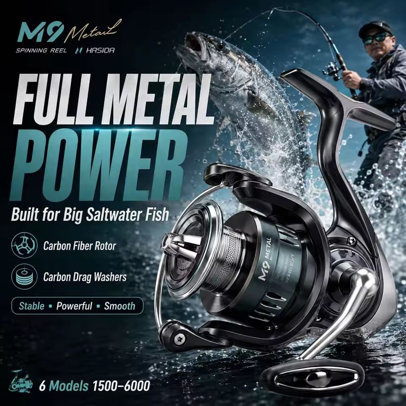 HASIDA M9 Mulinello da Spinnin - Trolling Reel recensione e prezzo