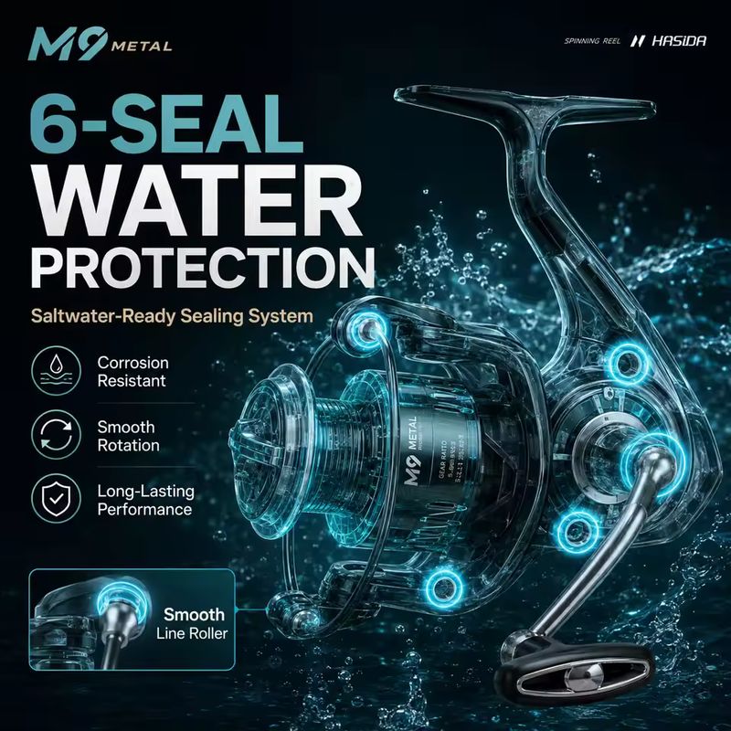 HASIDA M9 Mulinello da Spinnin - Trolling Reel recensione e prezzo