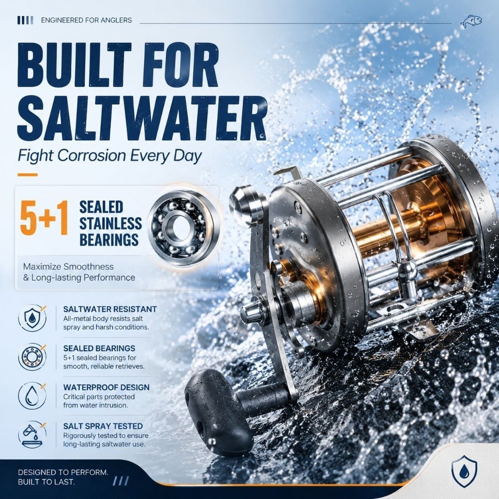 Mulinello da traina MT 50W, pe - Trolling Reel recensione e prezzo